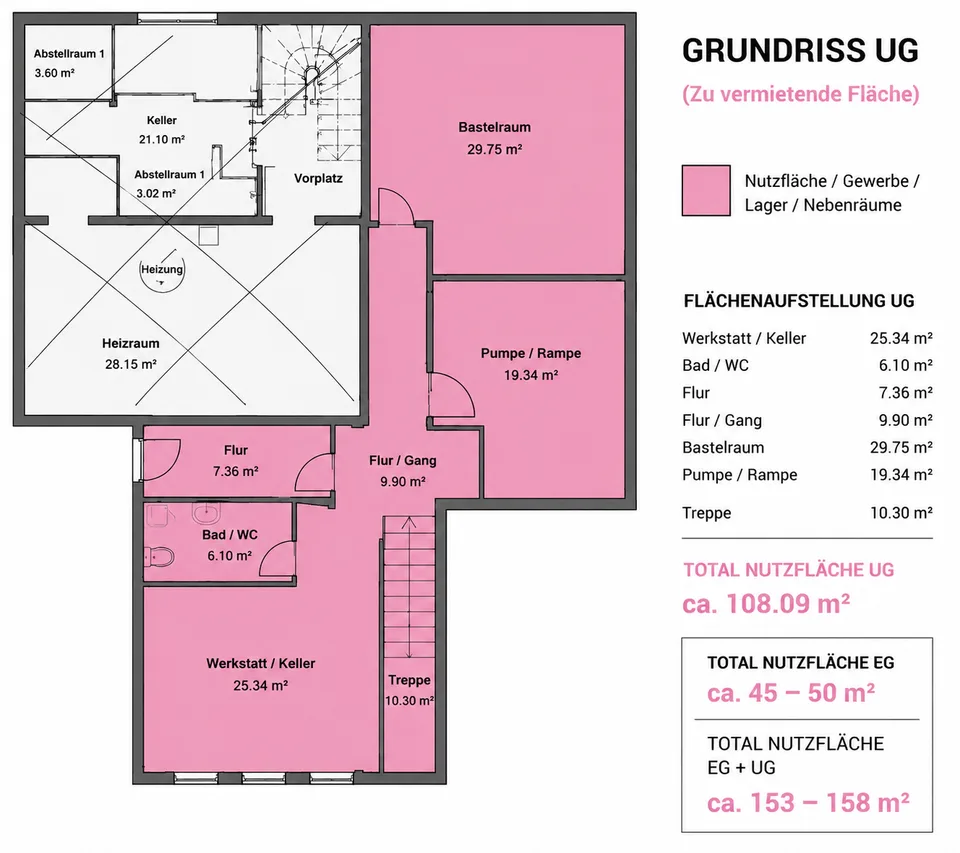 Vielseitige Gewerbe-, Büro- und Lagerfläche mit ca. 158 m² an Toplage in Oensingen – Foto 10 von 11
