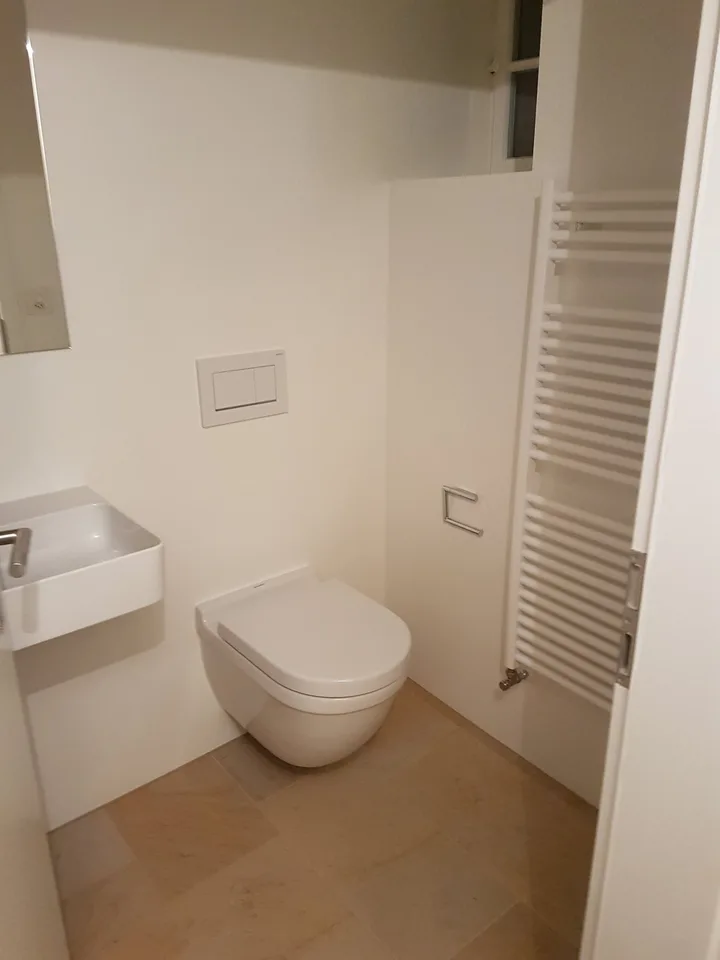 Bel appartement de bâtiment ancien, moderne, avec un parquet en bois Langriehmen ancien, rafraîchi, situé dans le centre du village