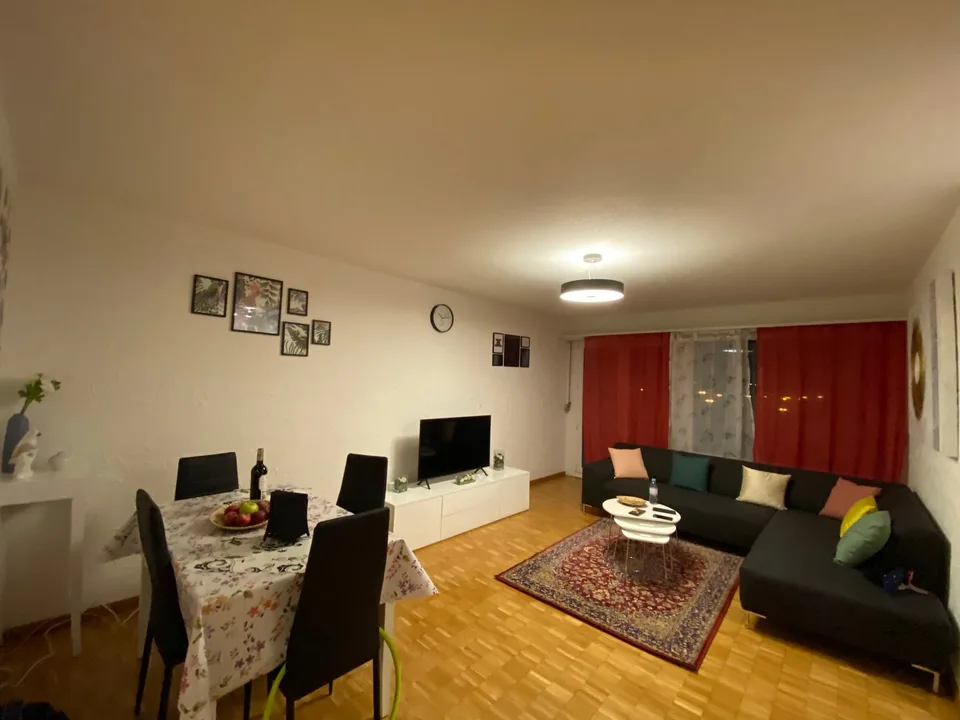 🌇 Fully Furnished 2.5-Room Apartment in Opfikon | Short-Term Rental | Balcony | Private Laundry