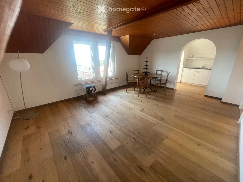 Delizioso appartamento di 3,5 locali sotto il tetto in un edificio storico a Herisau