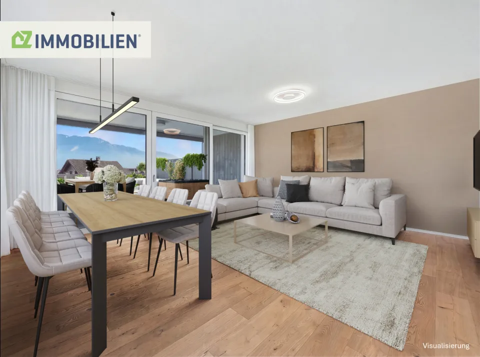 Stilvolle Attikawohnung mit riesiger Terrasse und einmaliger Aussic...