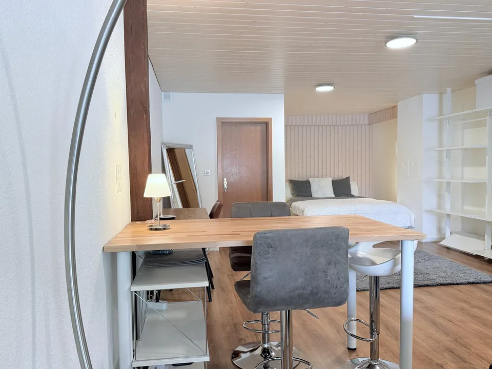 Furnished loft 1.5 rooms — special for students — 8 minutes by train from Delémont (HE-Arc)