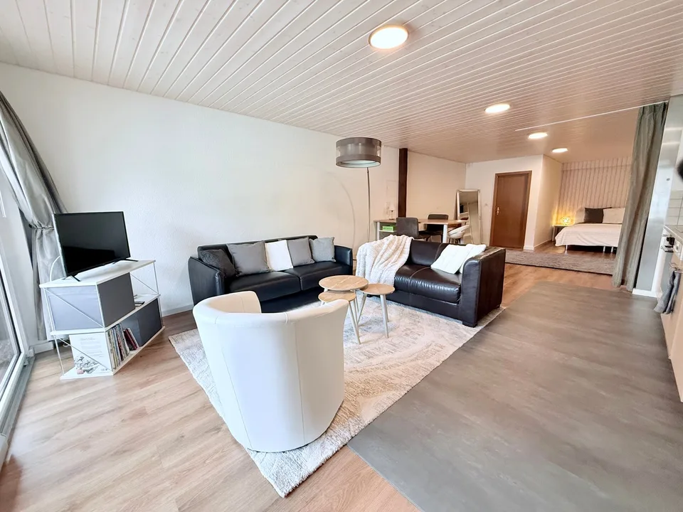Loft meublé 1,5 pièce — spécial étudiant·e — à 8 min de train de Delémont (HE-Arc)