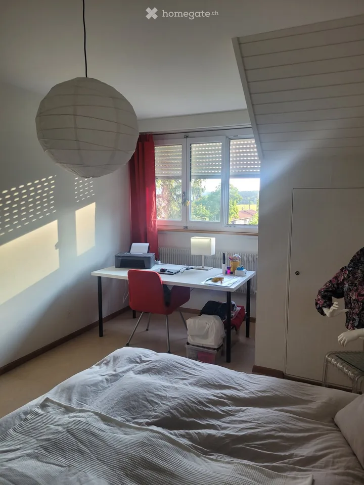 Appartement mansardé ensoleillé avec cheminée à Mittelhäusern