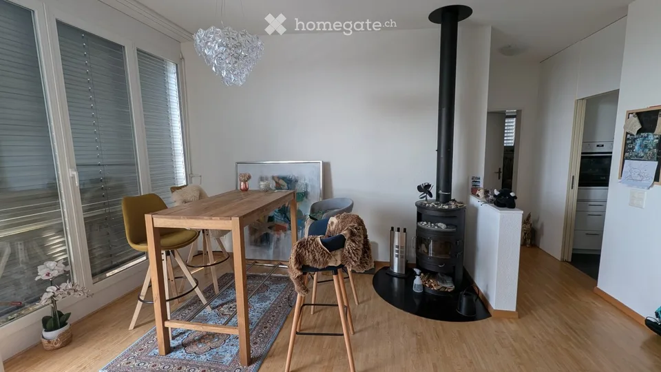 3.5 room attic apartment from 1.10. - View of mountains and lakes