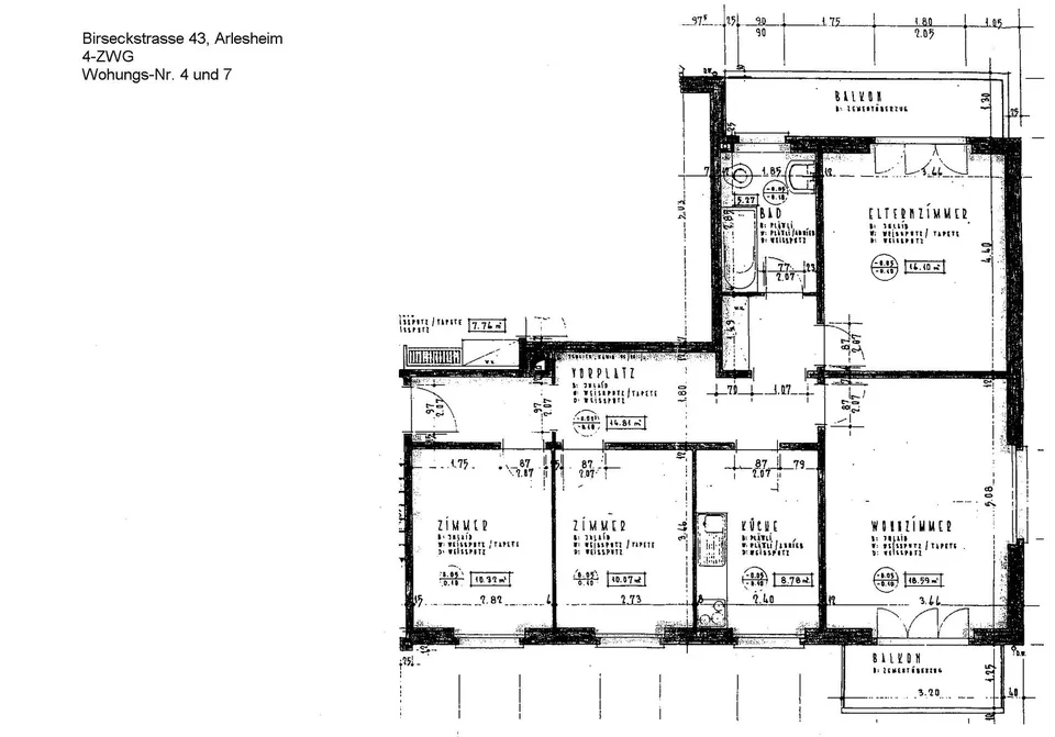 Bello appartamento di 4 locali con 2 balconi ad Arlesheim – foto 10 di 10