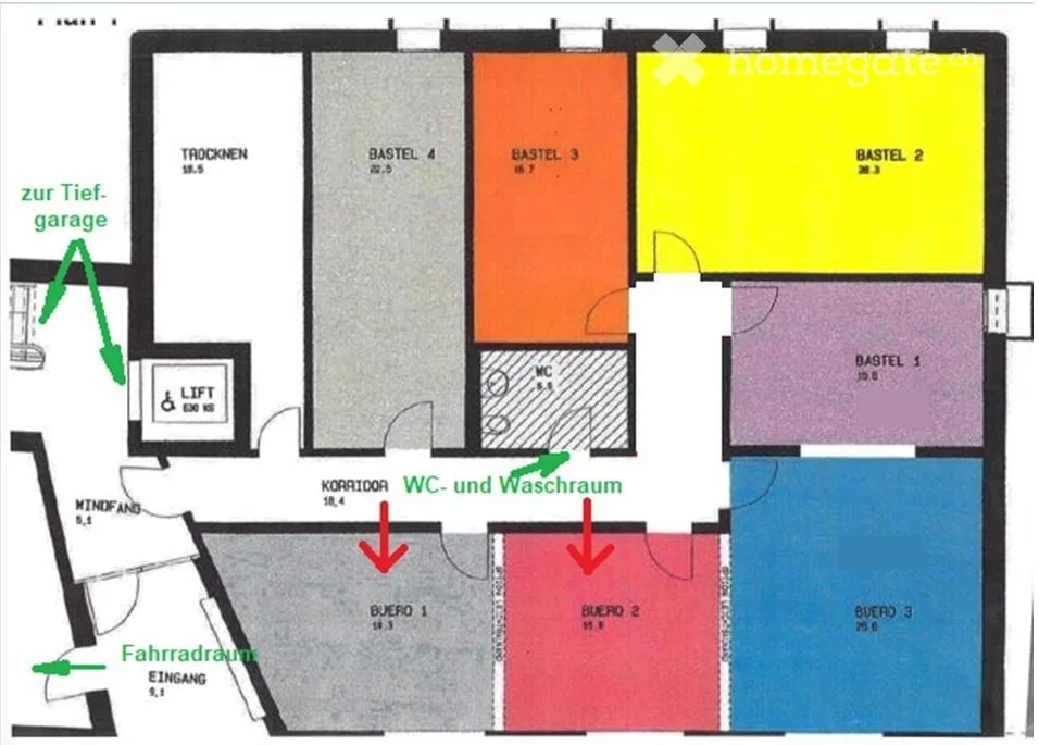 Verkaufe modernes Büro (Teileigentum) in Winterthur – In Wannen 18