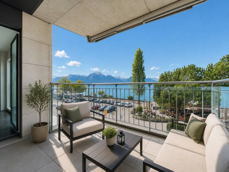 Au coeur de Montreux, appartement de 2.5 pièces avec vue sur le lac