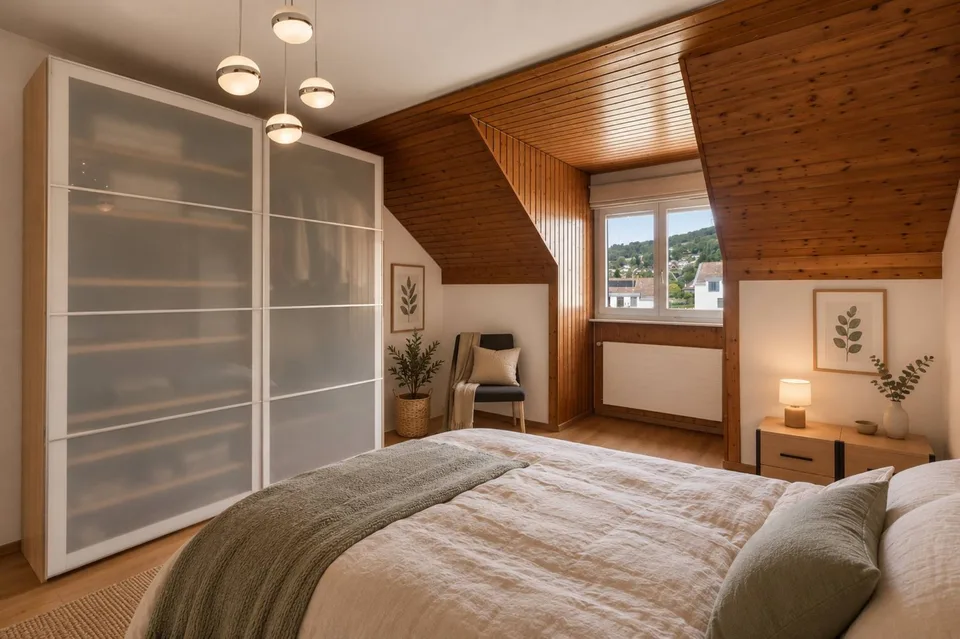 Appartement de 3.5 au dernier étage avec vue sur le lac