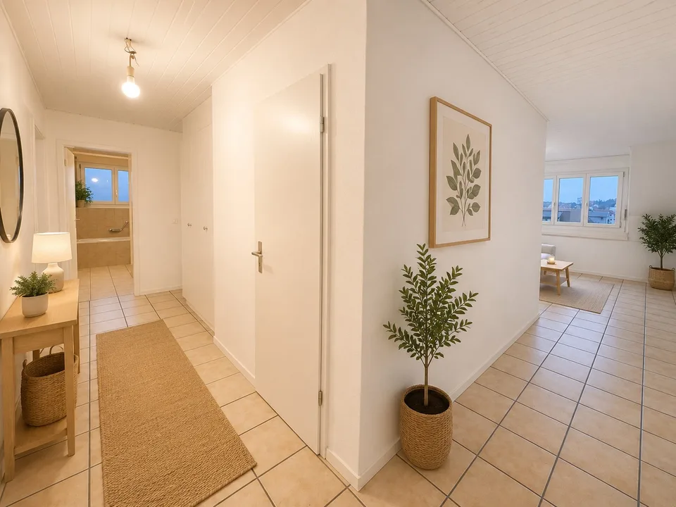 Bel appartement spacieux de 4,5 pièces au 2e étage d'une maison de 6 familles bien entretenue