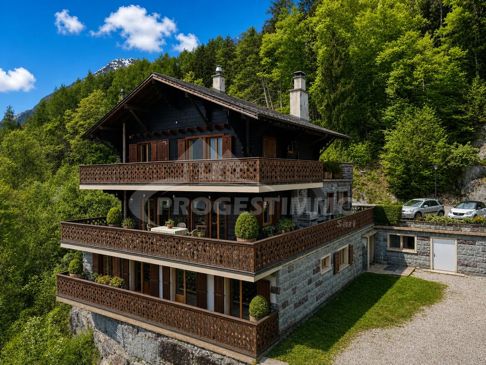 MAGNIFIQUE CHALET AUX VOLUMES EXCEPTIONNELS ET FORT POTENTIEL