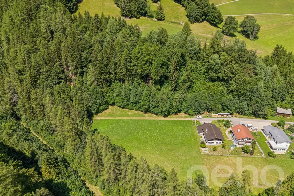 Grosszügiges Bauland mit Projektstudie an naturnaher Lage in Vättis