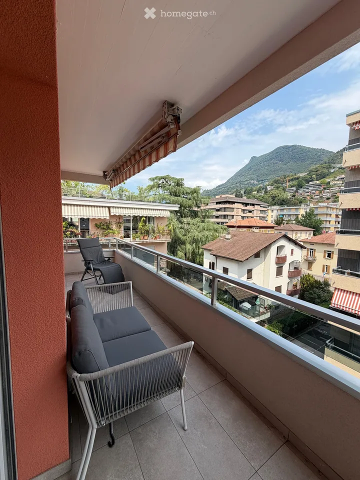 Appartamento arredato di 2.5 locali con balcone, subaffitto per 3 mesi, Lugano