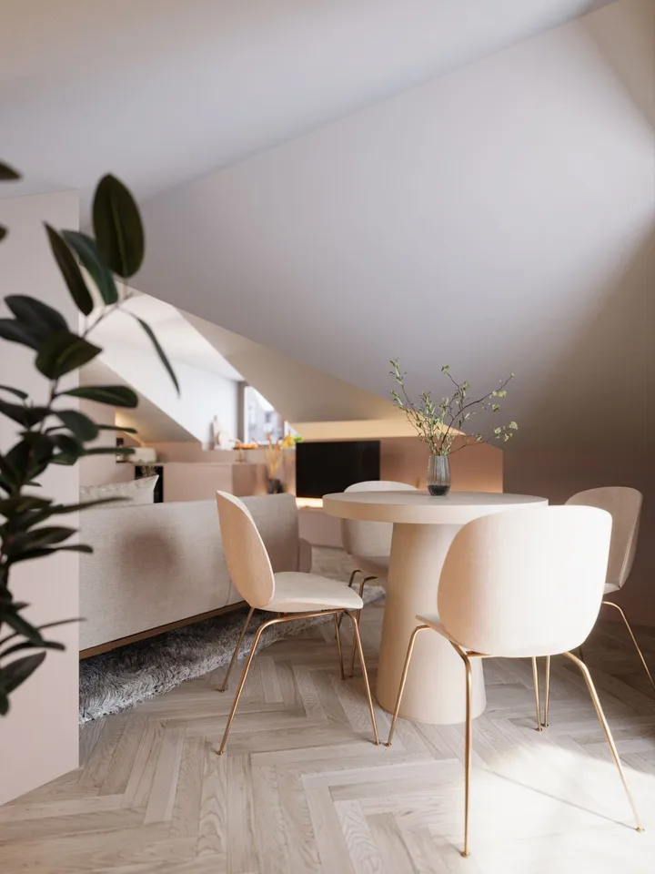 Stilvolle 2-Zimmer-Attikawohnung in Zürich mit hochwertiger Vollausstattung