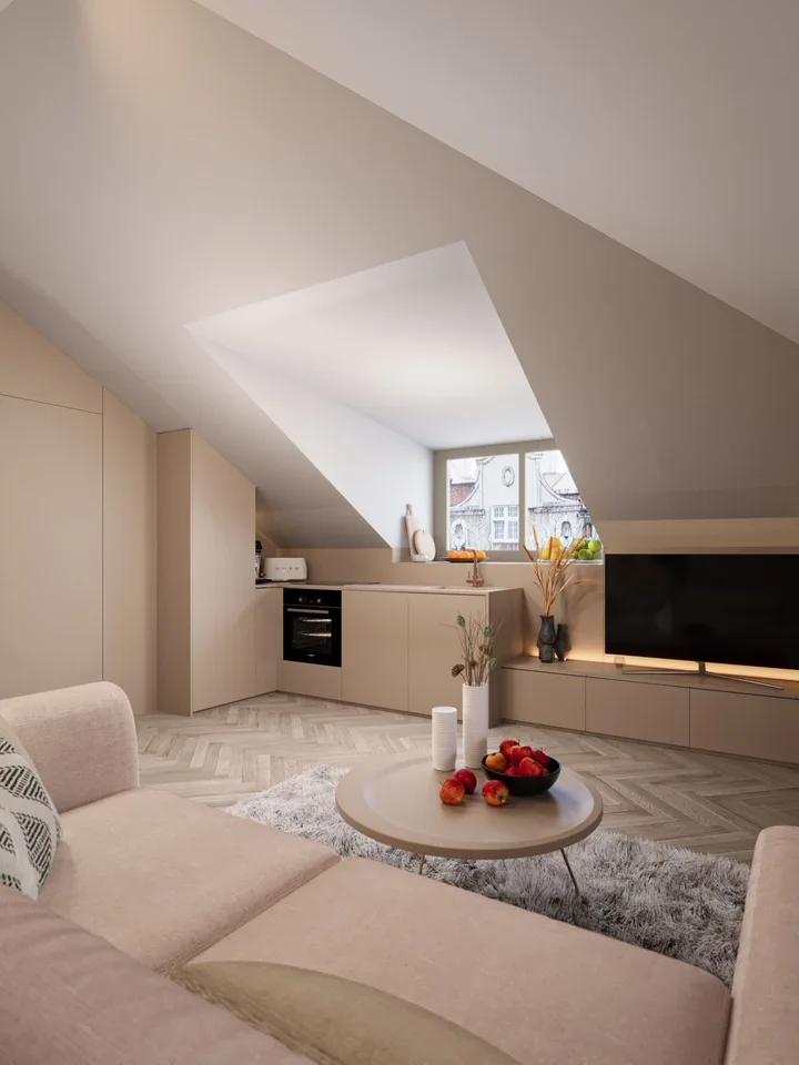 Appartement d'attique 2 pièces élégant à Zurich avec aménagements de haute qualité