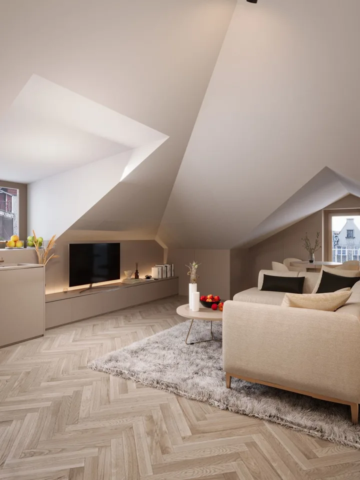 Appartement d'attique 2 pièces élégant à Zurich avec aménagements de haute qualité
