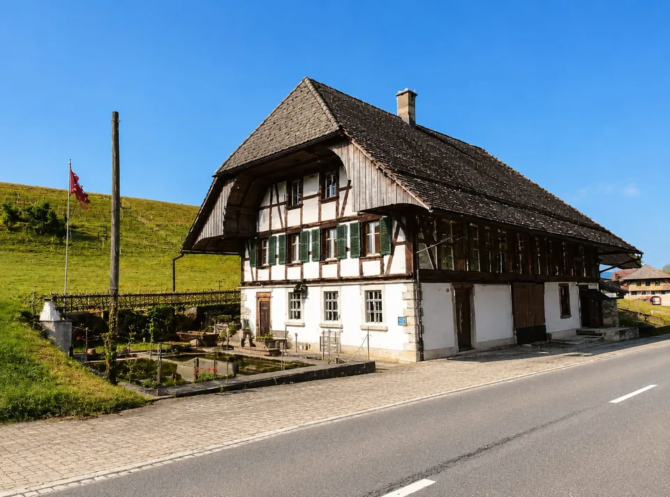3-Zimmer Wohn- und Geschäftshaus mit Charme, Oeschenbach - kaufen