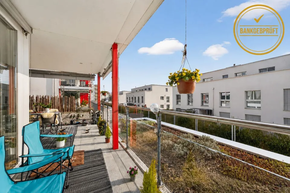 Sonnige 3.5-Zimmer-Gartenwohnung mit Balkon und grossem Gartensitzplatz