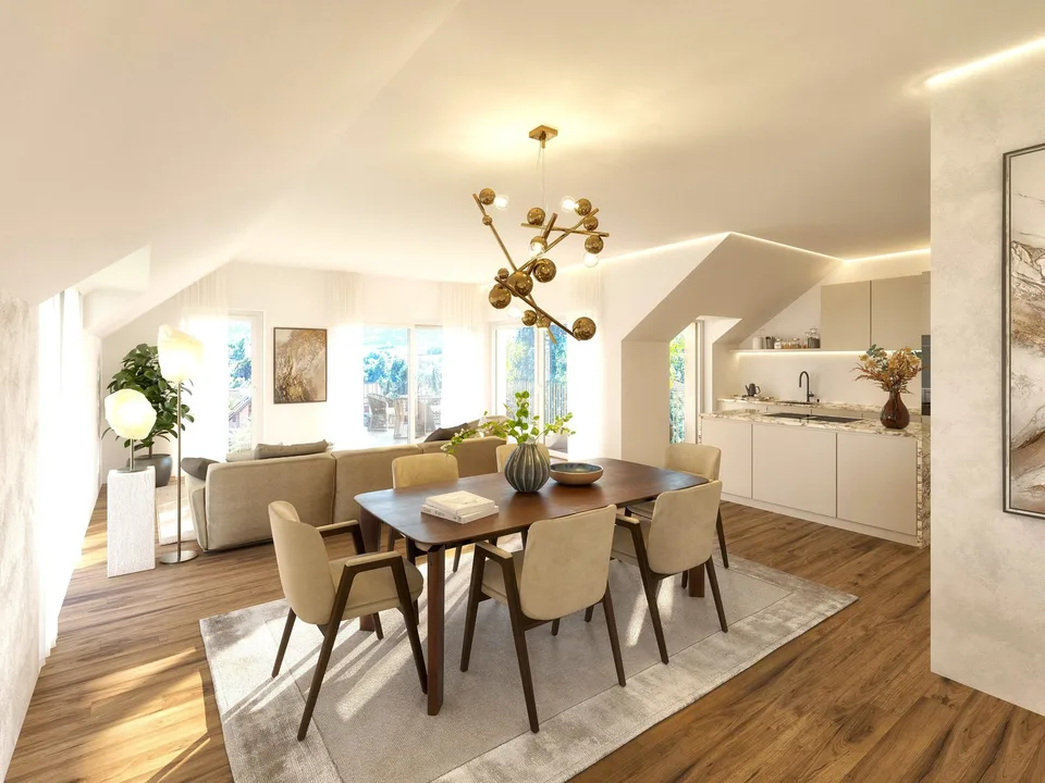 3.5-Zimmer-Penthouse mit Dachterrasse in Biel-Benken kaufen Bezug ab 1.Quartal 2028