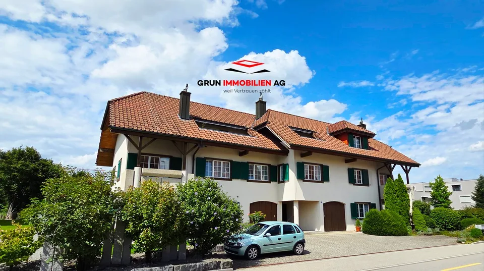 Wohnen wie im Einfamilienhaus - grosse 4 ½-Zimmer-Dachwohnung mit eigenem Eingang, Keller und Garten