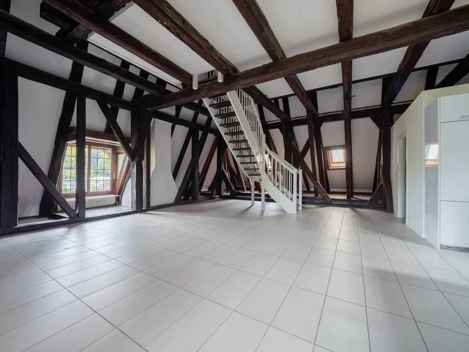 Large loft attic apartment in Schlössli Sensebrück