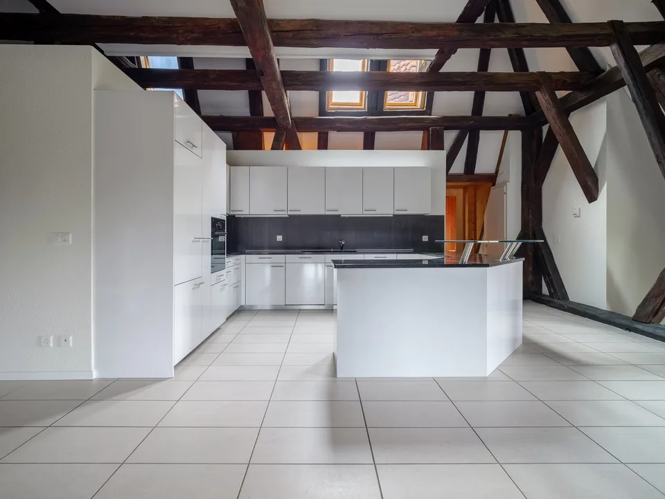 Large loft attic apartment in Schlössli Sensebrück