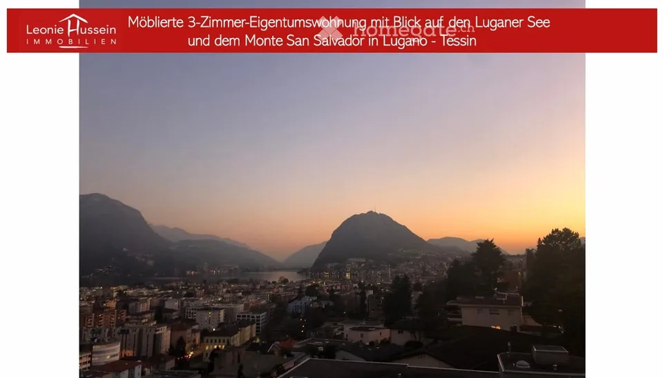 3-Zimmer-Eigentumswohnung mit Blick auf den Luganer See & dem Monte San Salvador in Lugano -Tessin