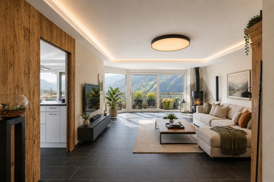 Sonnige Wohnung in Malans mit Weitblick und Balkon