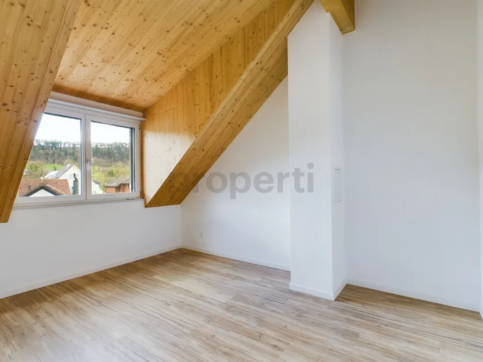 Appartement de toit exclusif de 6,5 pièces avec terrasse sur le toit à Neftenbach