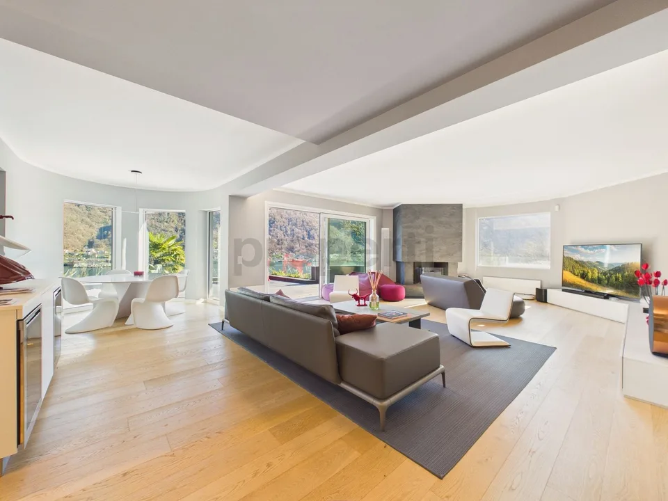 Design villa with breathtaking lake view, SPA and indoor pool - Vico Morcote