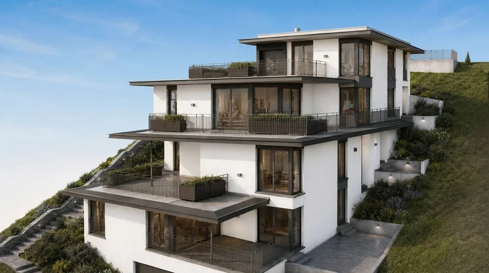 Exklusive 4.5-Zi.-Terrassenwohnung mit Weitsicht in Beringen mieten