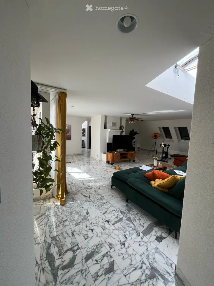 Helle 171 m² 4.5-Zimmer-Wohnung mit Cheminée und Balkon