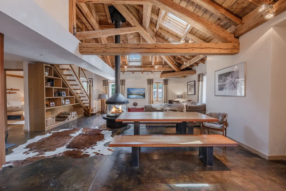 Rare appartement duplex au cœur d’Argentière avec vue panoramique sur le massif du Mont-Blanc