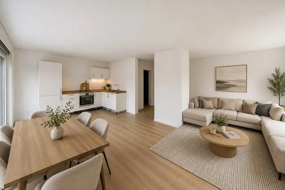 Magnifique appartement de 3.5 pièces avec spacieuse terrasse ensoleill