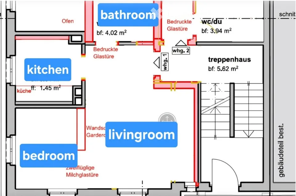 2.5-Zimmer, rennovierte Altbau Wohnung