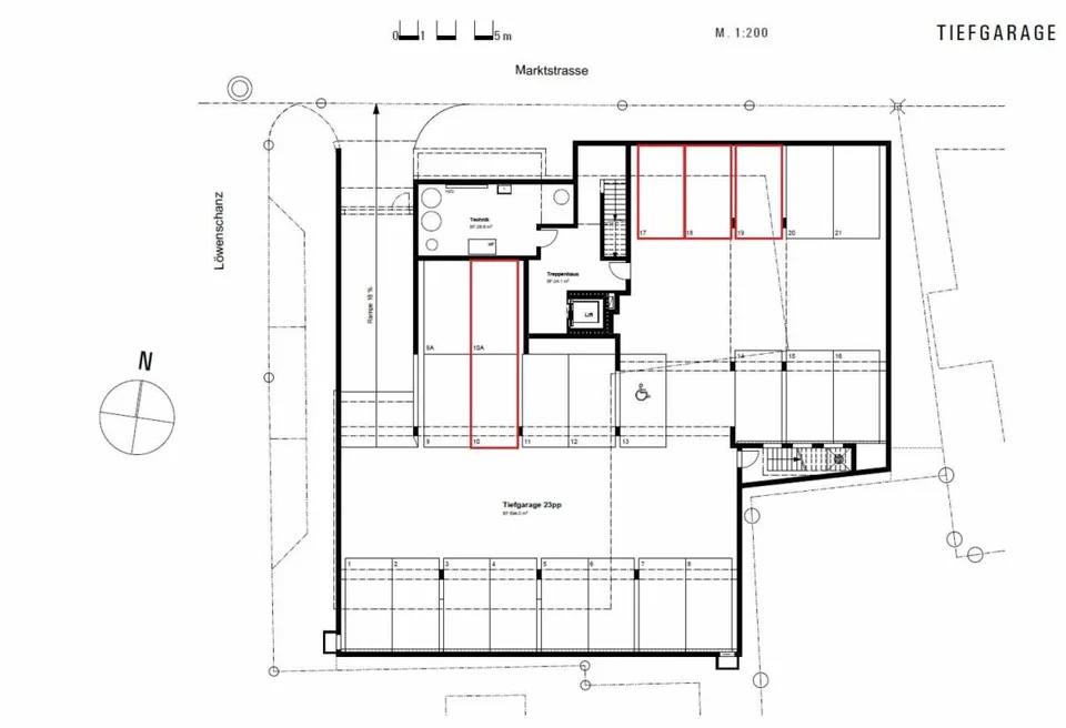 Parkieren direkt am Boulevard - zentrale Einstellplätze