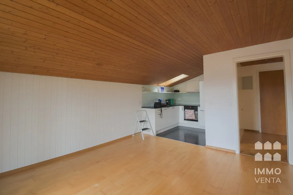 Vista paesaggistica - Appartamento di 2,5 locali in mansarda a Schnottwil