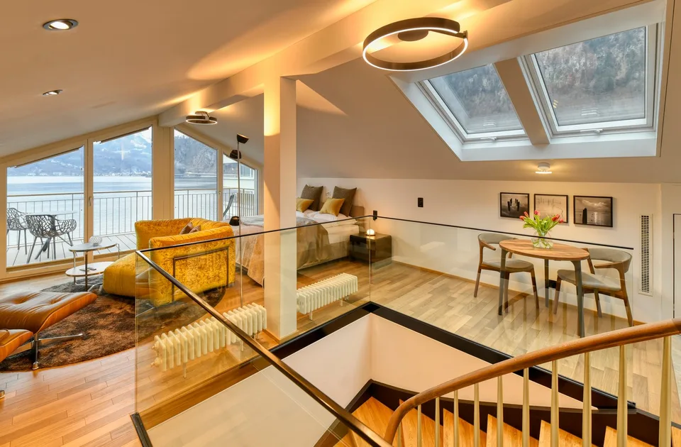Exclusive furnished apartment with breathtaking lake view in Hergiswil