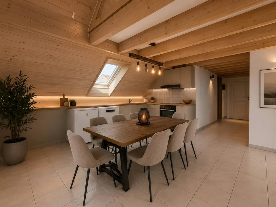Attico in duplex con terrazza e balcone