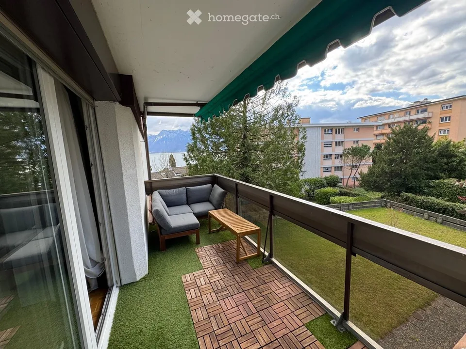 Apartment 2.5 rooms in Clarens (Montreux) – Lake view