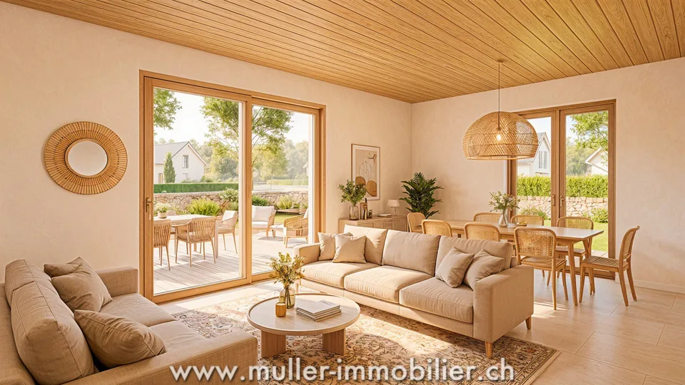 Beautiful wooden house on the forest edge in a quiet location