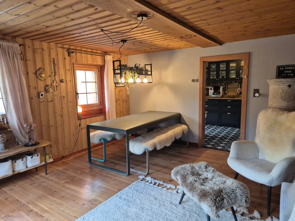 Gemütliche Wohnung in authentischer Dorfvilla - Lannaz/Evolène - 70 m2