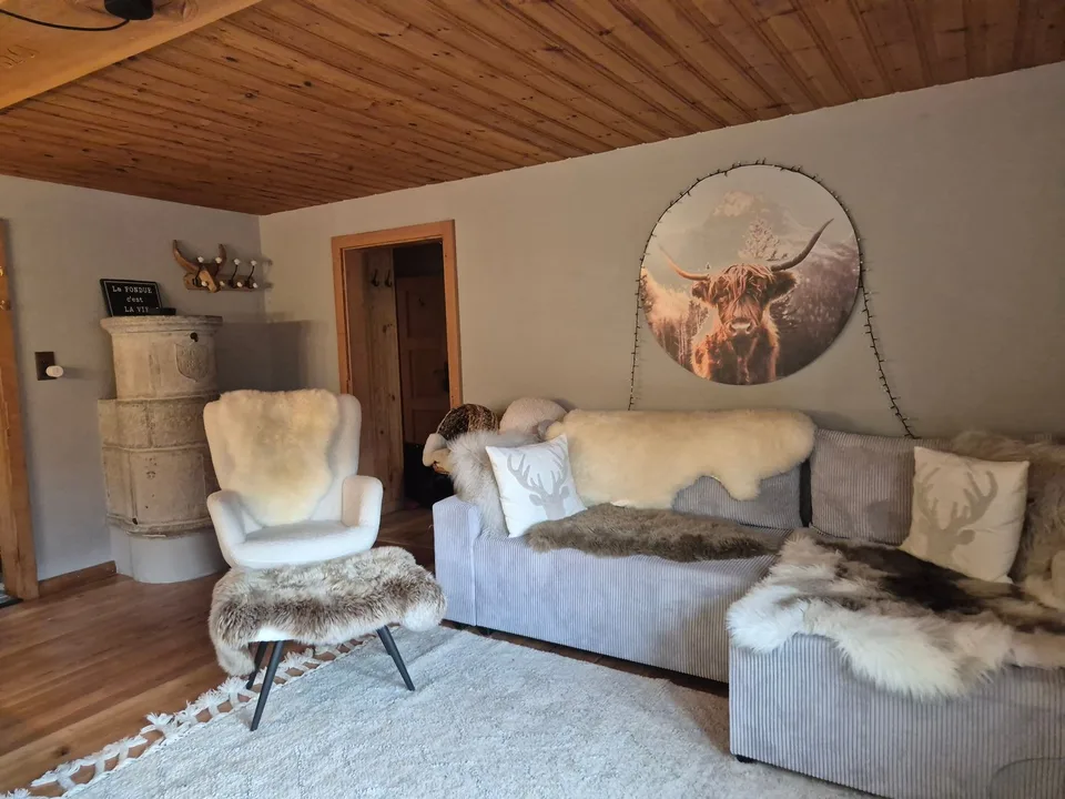 Gemütliche Wohnung in authentischer Dorfvilla - Lannaz/Evolène - 70 m2