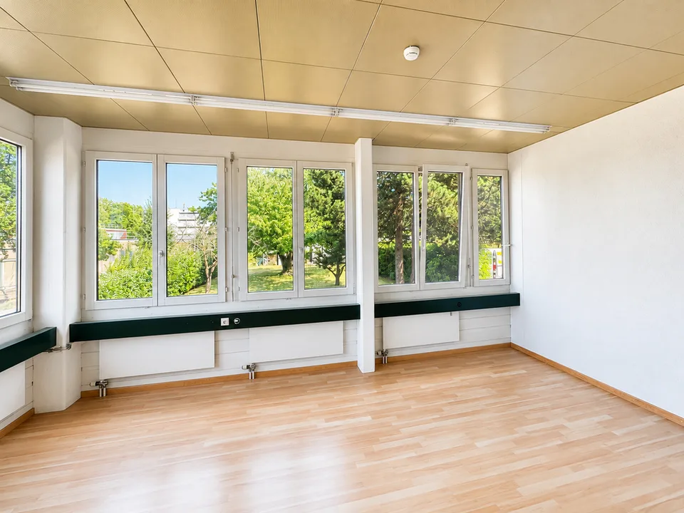 Single office with plenty of daylight and a view of the greenery