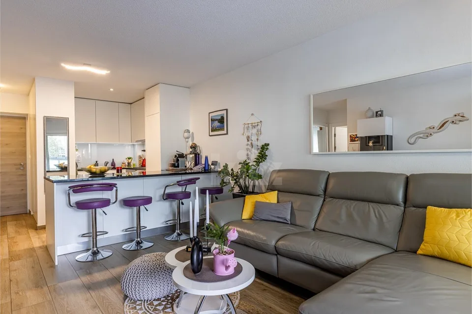 Beautiful modern apartment with balcony
