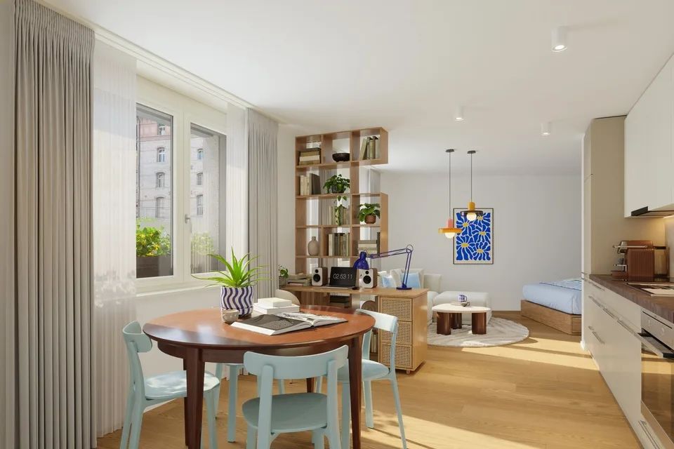Neue 1.5-Zimmer-Wohnung im 6. Stock - Fribourg