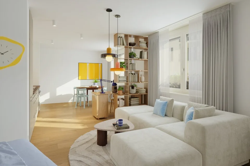 Neue 1.5-Zimmer-Wohnung im 6. Stock - Fribourg