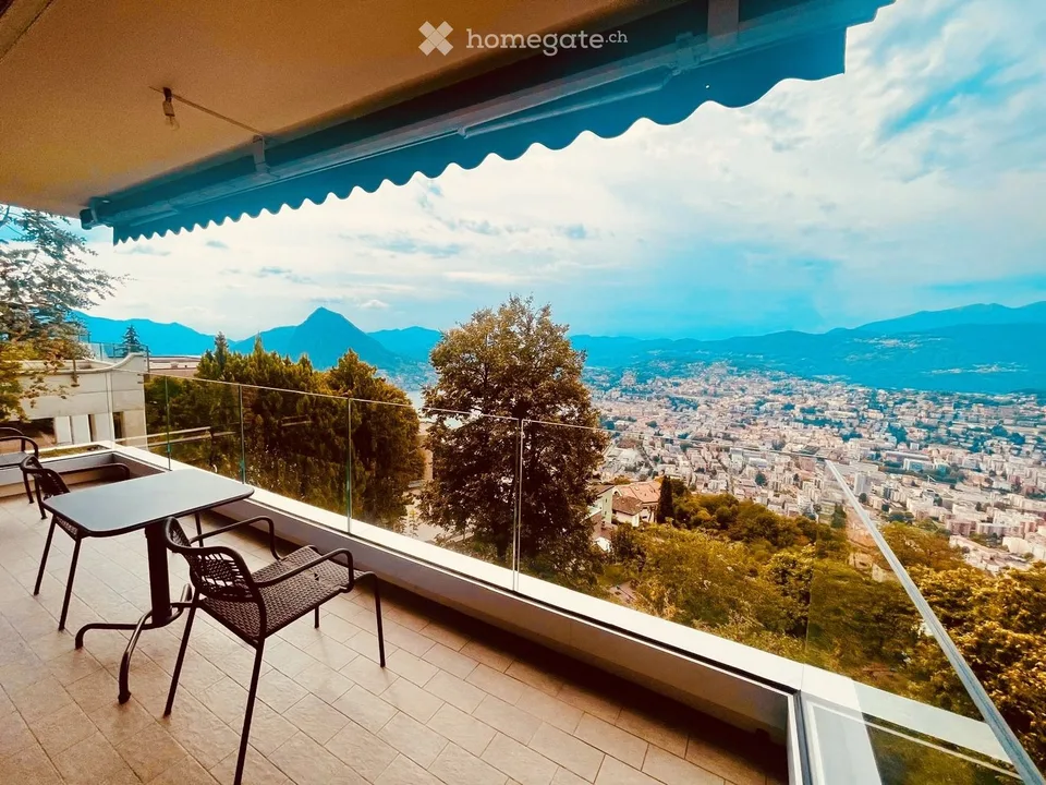 Ampio appartamento arredato con vista panoramica