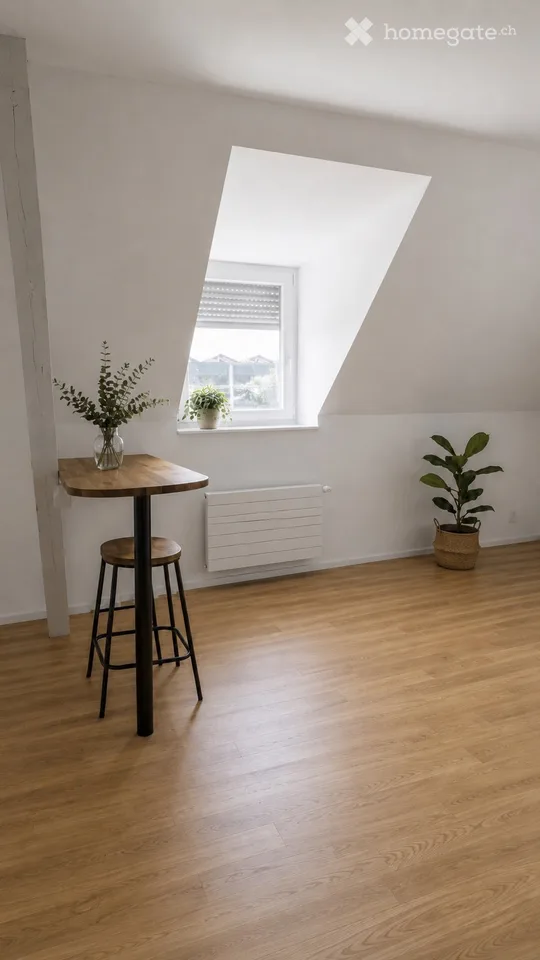 Attic, 2.5 rooms - facing Maladière - Neuchâtel - taking over the lease