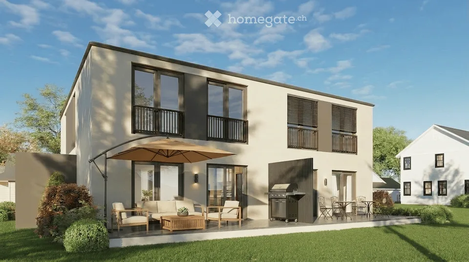 Aureus Homes – Case in legno massiccio di ultima generazione - Casa a schiera moderna a Gränichen